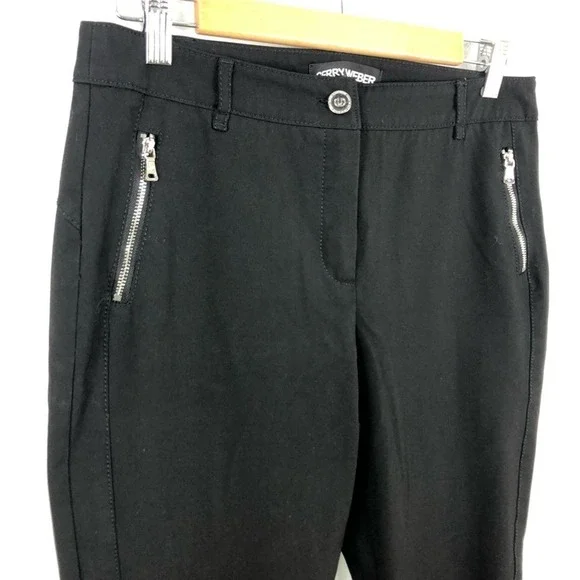 Gerry Weber Zip Pocket Black Pants - Picture 3 of 15